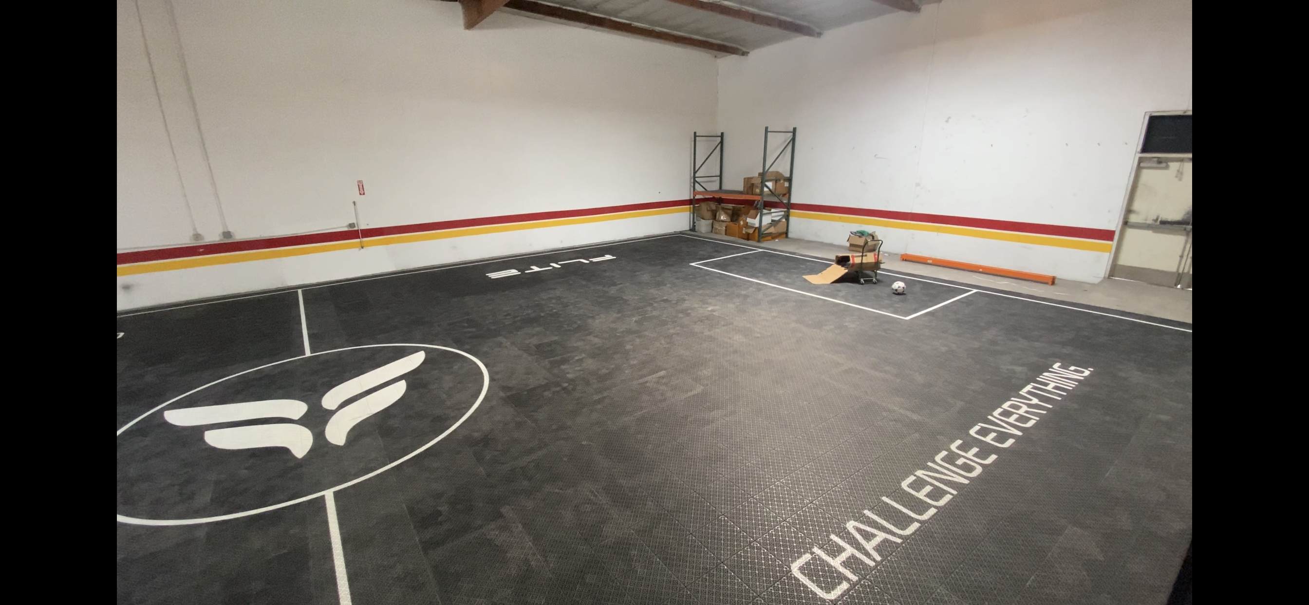 black home indoor futsal court
